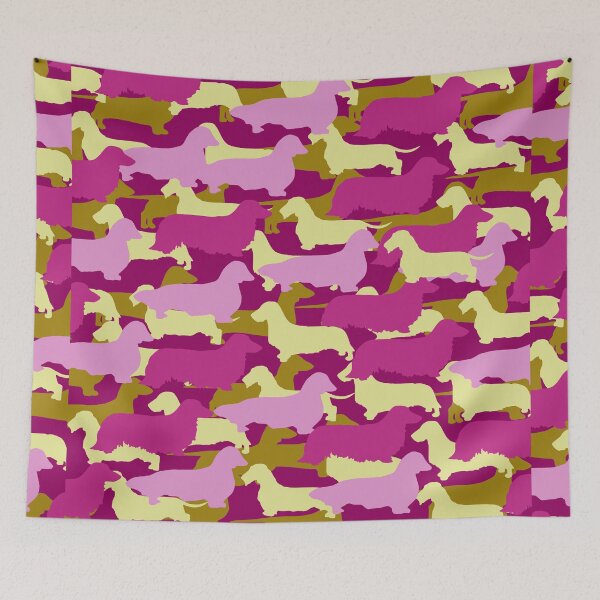 Item preview, Camo Dachshund Silhouettes - Smooth, Wire, Long, Hair, Coat, Longhair, Wirehair designed and sold by CanisPicta.