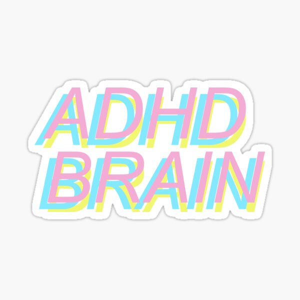 ADHS Gehirn Sticker