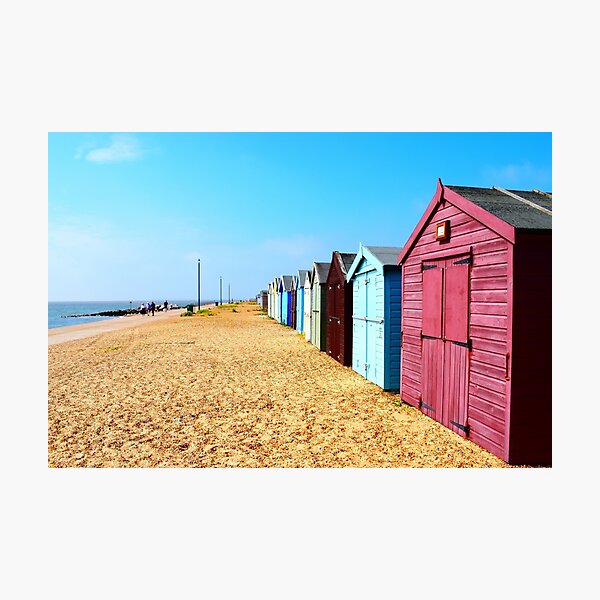 Item preview, Colourful Beachhut on Suffolk Coast designed and sold by GogoMojito.