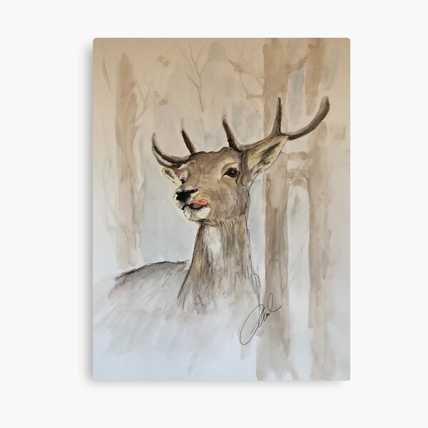 Hirsch Leinwanddruck