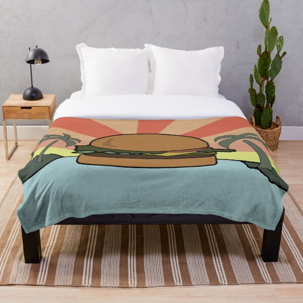 Item preview, "Food Paradise" Hamburger Burger Foodie Food Sun Beach Water Palm Trees designed and sold by CanisPicta.