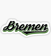 Bremen vintage city germany Sticker