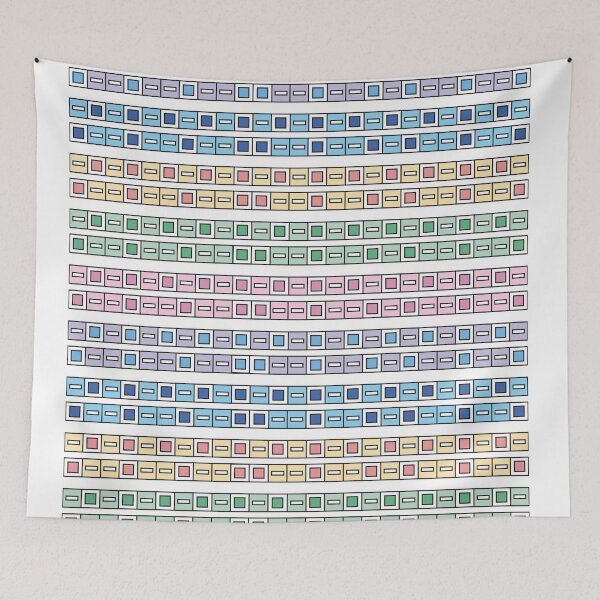 Item preview, Abstract square multicolour designed and sold by CREATINERY.