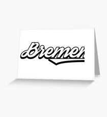 Bremen vintage city germany Greeting Card