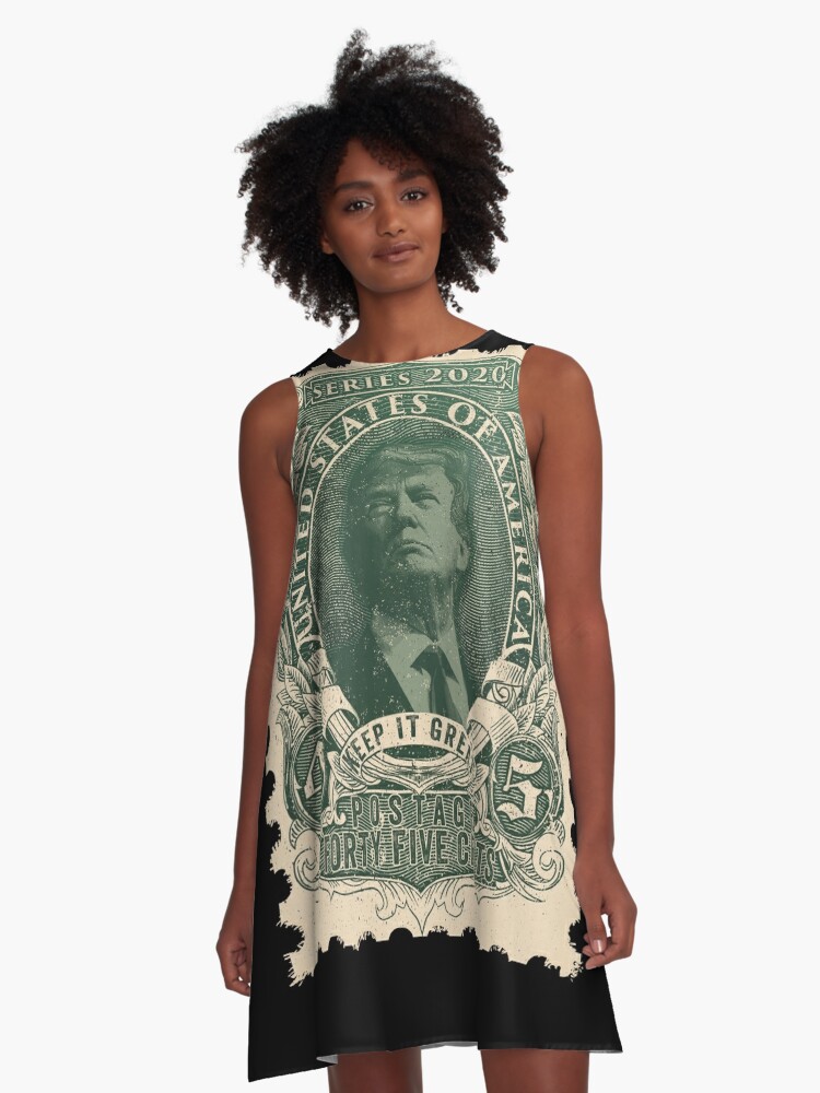 Trump 2020 Vintage Postage Stamp | A-Line Dress