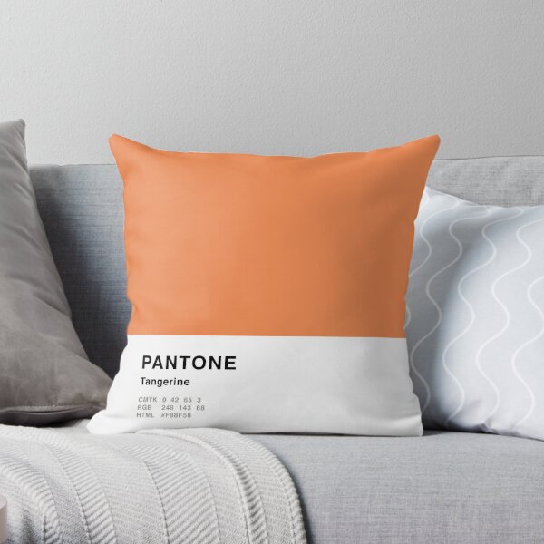 Earthy Taupe Solid Color Pairs Pantone Aluminum 16-1107 TCX - Shades of  Orange Hues Throw Pillow by My_Perfect_Solid_Color_Shades_Hue