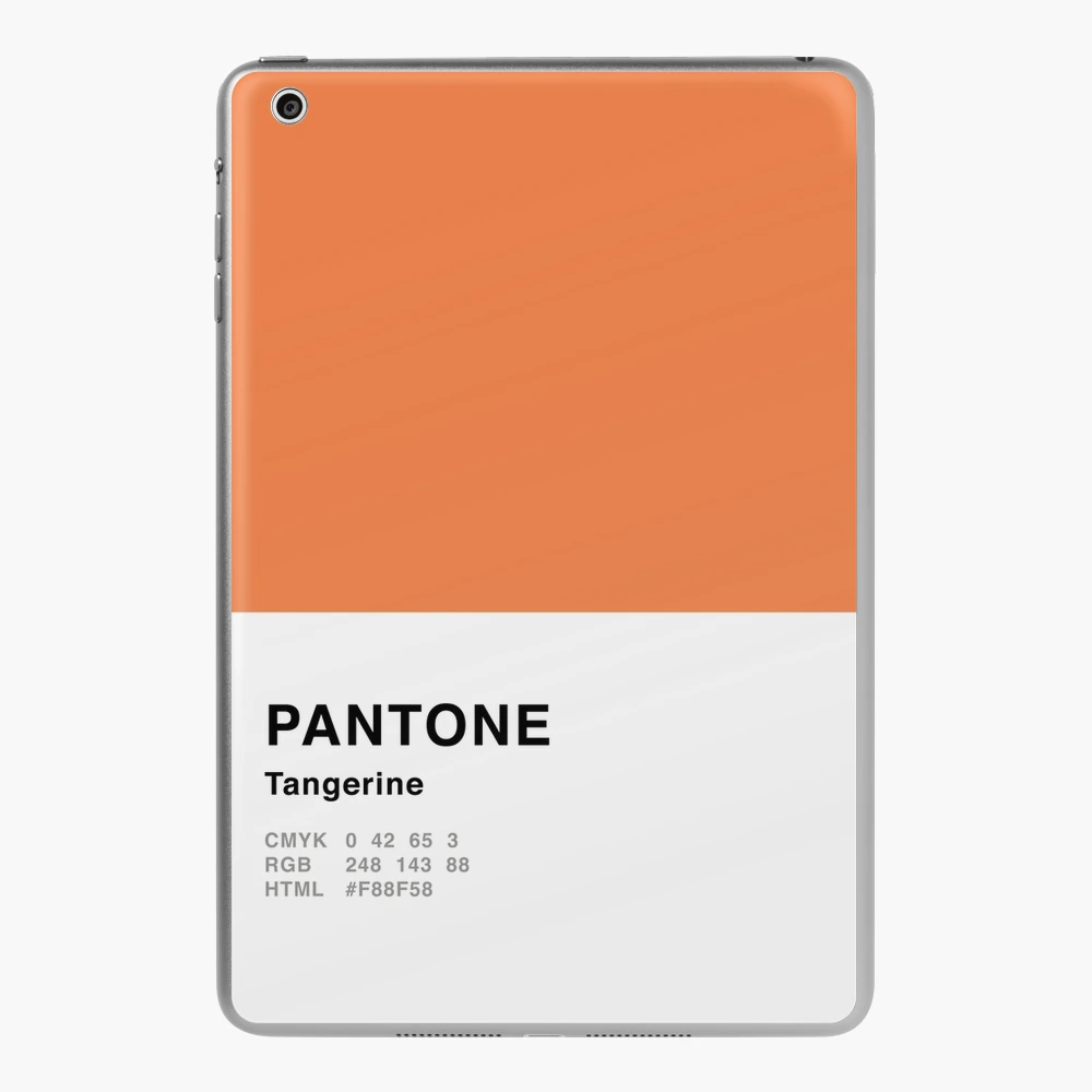 Tangerine Orange Pantone Simple Design iPad Case & Skin for Sale by  MightyOwlDesign