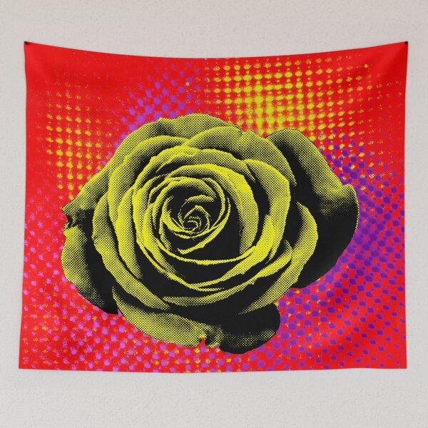 Item preview, Rose, yellow, red, blue, pop art designed and sold by NYWA-ART.