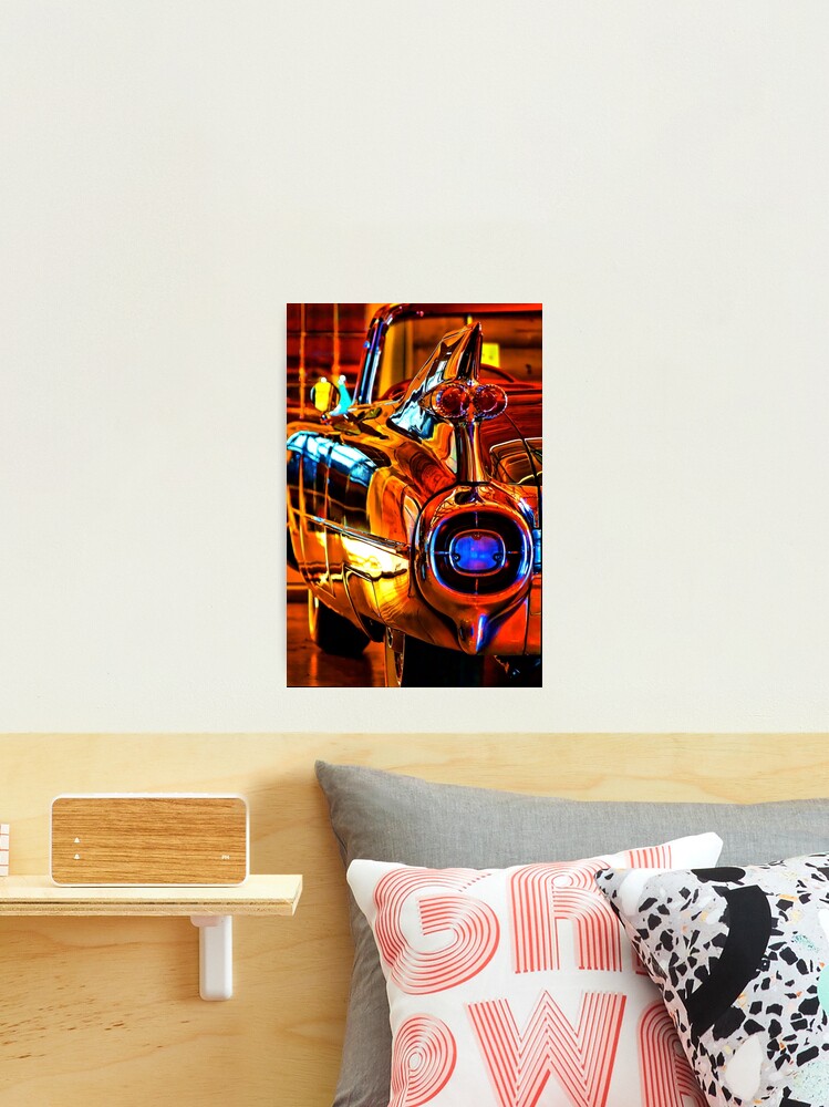 Thumbnail 1 of 3, Photographic Print, 59 Caddy - Tail Fin in Sunset Glow designed and sold by Warren Paul Harris.