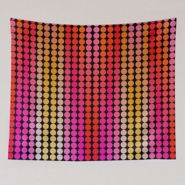 Artikelvorschau, Punkte orange, rot, pink entworfen und verkauft von NYWA-ART.