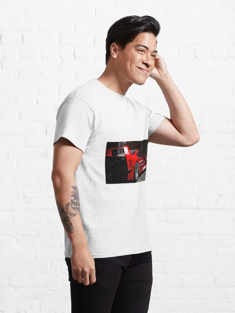 Thumbnail 5 of 7, Classic T-Shirt, Ferrari F-40 Side designed and sold by Warren Paul Harris.
