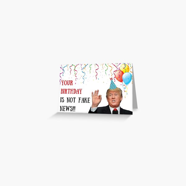 Designer Greetings The Daily News : Fake News Funny / Humorous Birthday  Card 
