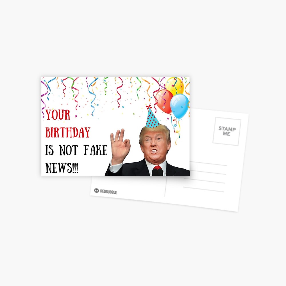 Designer Greetings The Daily News : Fake News Funny / Humorous Birthday  Card 