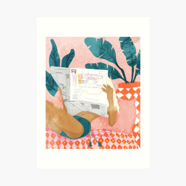 Morning News Art Print