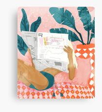 Morning News Canvas Print
