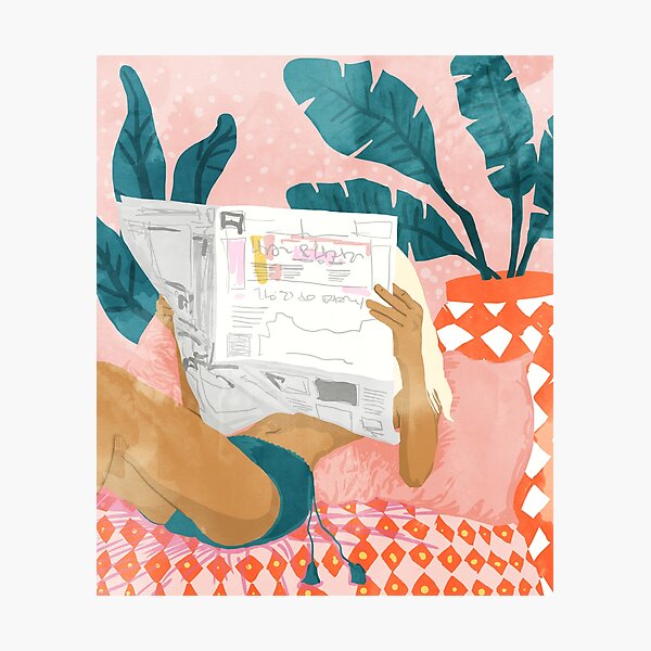 Morning News Photographic Print