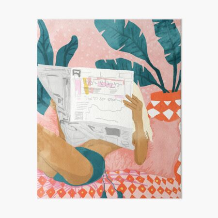 Morning News Art Board Print