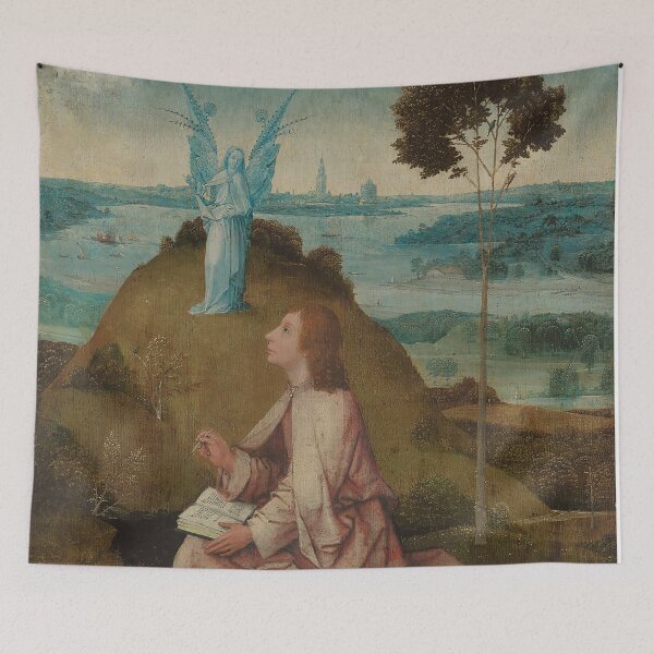 Item preview, St. John the Evangelist on Patmos - Hieronymus Bosch designed and sold by themasters.