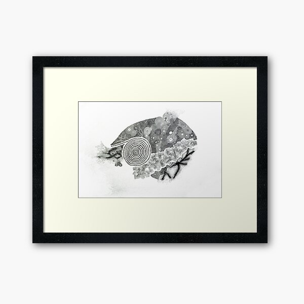 Carrickalinga Sand Graphite Framed Art Print
