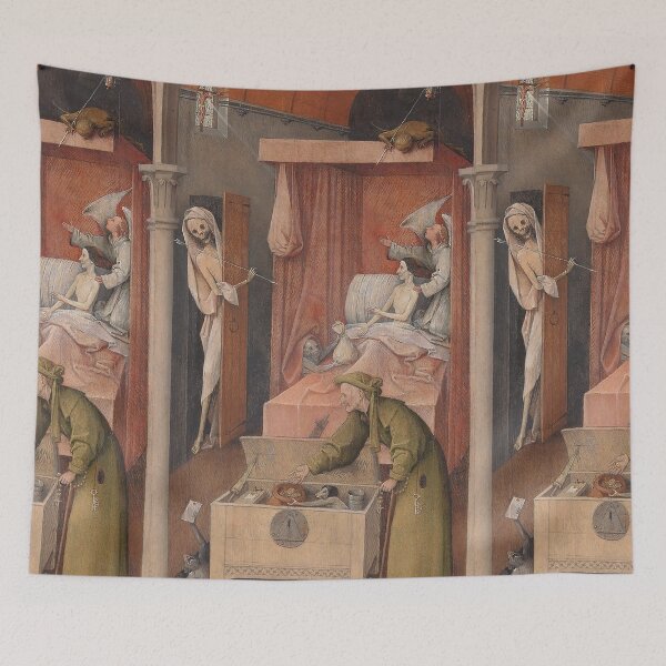 Item preview, 'Death and the Miser (Wayfarer Triptych) - Hieronymus Bosch designed and sold by themasters.