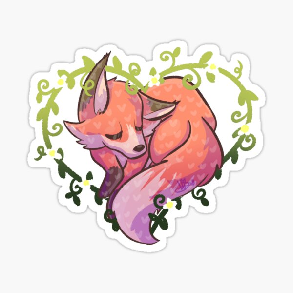 Item preview, Sleeping Heart Fox designed and sold by MynnuB.