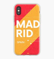Madrid travel illustration iPhone Case