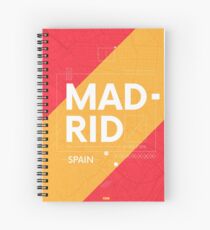 Madrid travel illustration Spiral Notebook