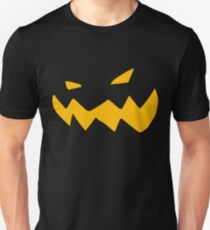 Halloween Kürbis Fratze Unisex T-Shirt