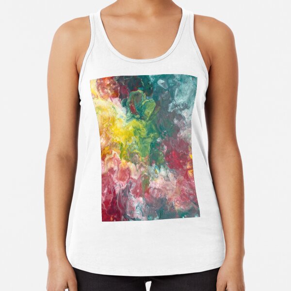 Colorful Marble Racerback Tank Top