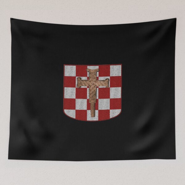 Item preview, Croatia Crest with a Viseslav crucifix designed and sold by Velered Designs ⚜️.
