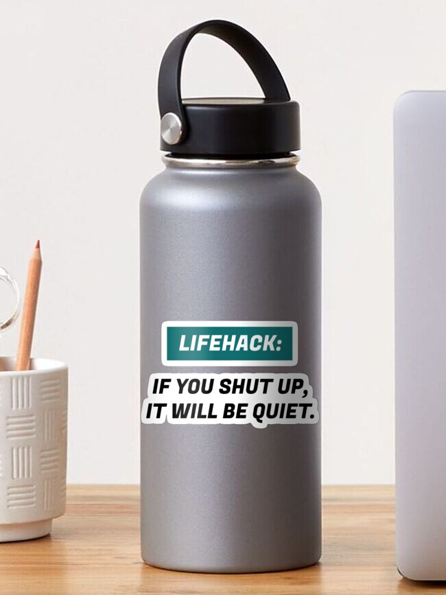Thumbnail 1 of 3, Sticker, Lifehack designed and sold by heisennerd.