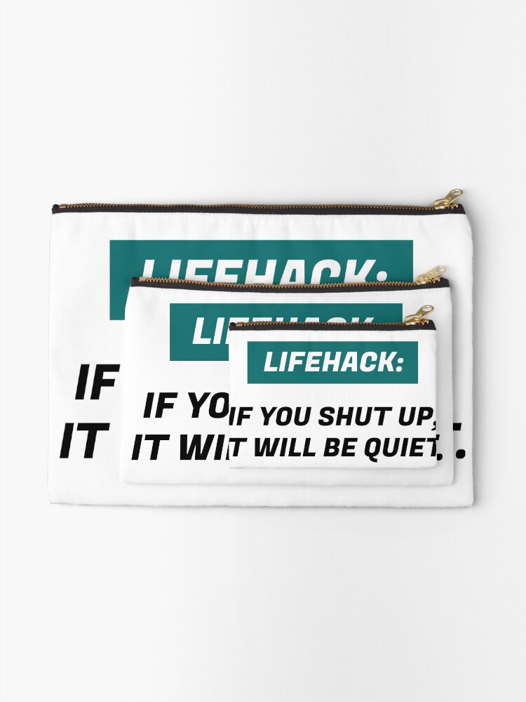 Thumbnail 2 of 4, Zipper Pouch, Lifehack designed and sold by heisennerd.