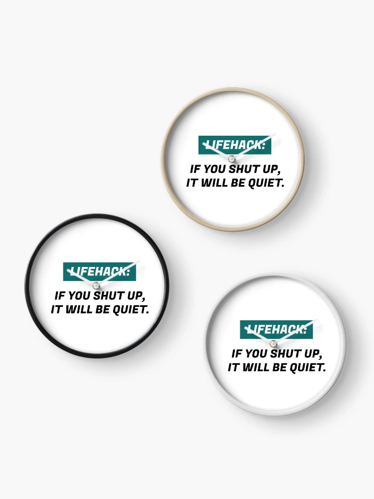 Thumbnail 3 of 4, Clock, Lifehack designed and sold by heisennerd.