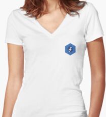 Fedora Women's Fitted V-Neck T-Shirt