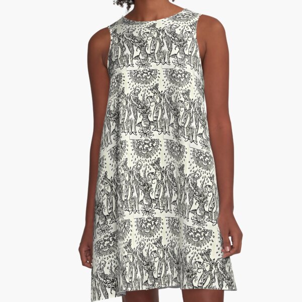 Bubble, bubble, hex and vex A-Line Dress