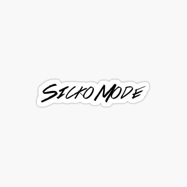 Sicko Mode Stickers Redbubble - roblox song id for sicko mode