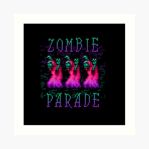 Zombie Parade Art Print