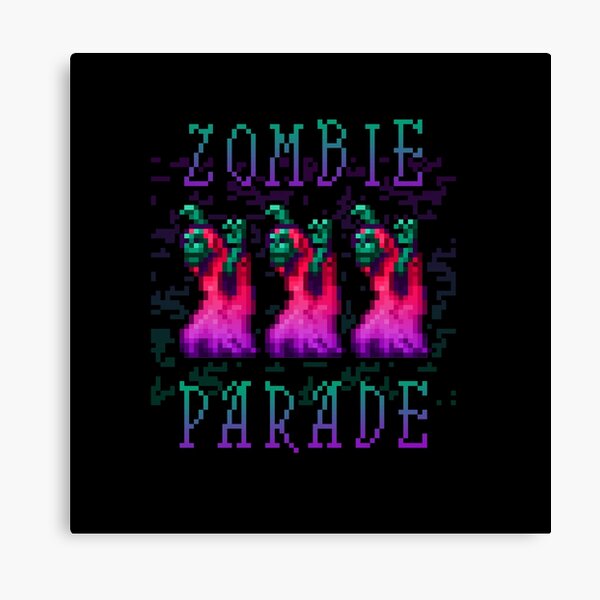 Zombie Parade Canvas Print