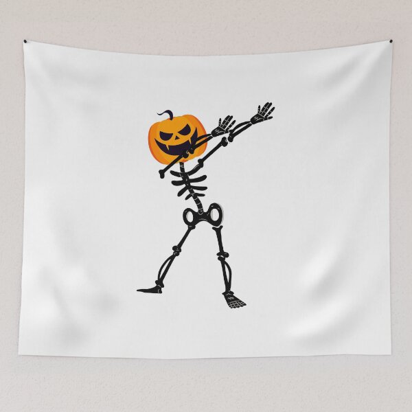 Item preview, Dabbing Dab Skeleton Pumpkin Halloween Funny designed and sold by miracletee.