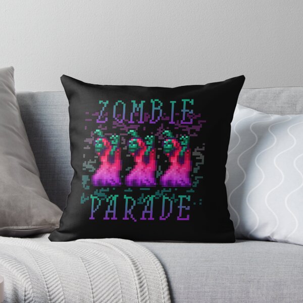 Zombie Parade Throw Pillow