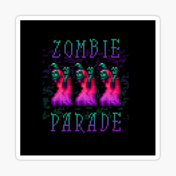 Zombie Parade Sticker