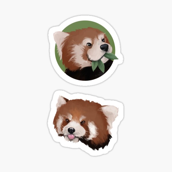 Item preview, Red Panda Stickers designed and sold by daniidrawsart.