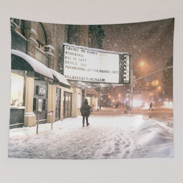 Item preview, New York City - A Snowy Night on 2nd Avenue designed and sold by Vivienne Gucwa.