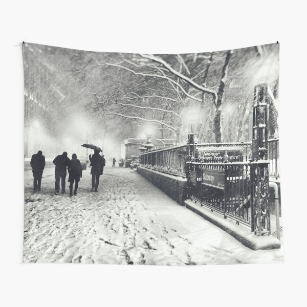 Winter Night - New York City Tapestry