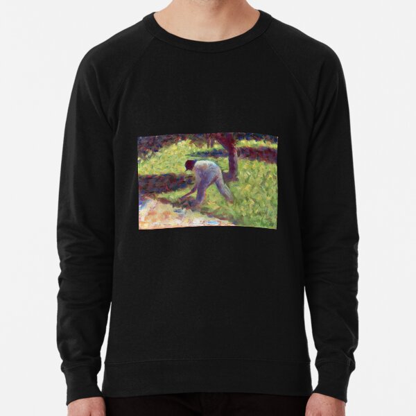 Georges Seurat Peasant with a Hoe Lightweight Sweatshirt