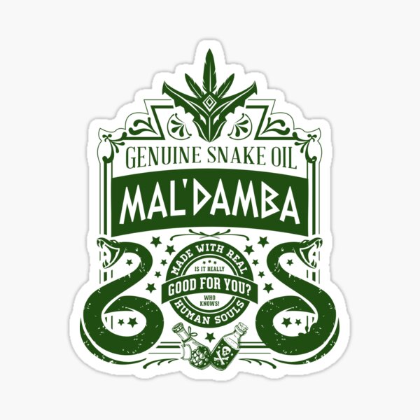 Mal'Damba (dark) Paladins Champion Logotipo Pegatina