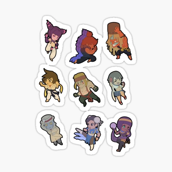 Street Fighter Stickers Sticker