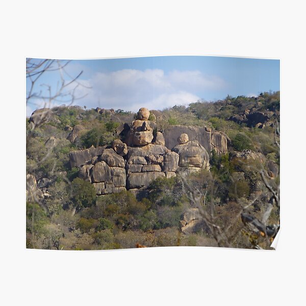 Rock formation, Matobo National Park, Zimbabwe Poster