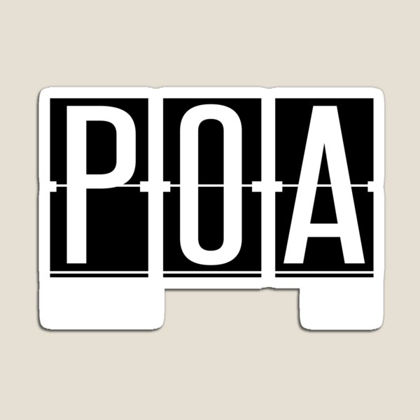Artikel-Vorschau von POA - Porto Alegre Brasilien - Code Code Design für den Flughafen Salgado Filho, designt und verkauft von Theodore Cory.