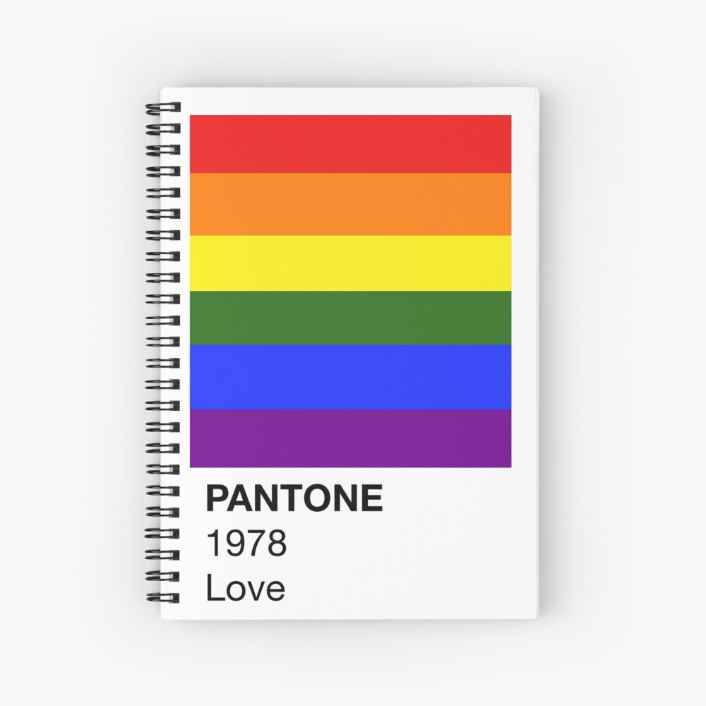 Pantone Pride Gay Pride Spiral Notebook For Sale By Cdoonan Redbubble 5138